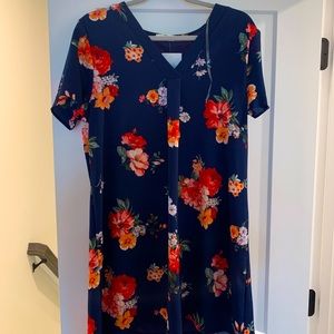 Blue floral dress! New with tags!